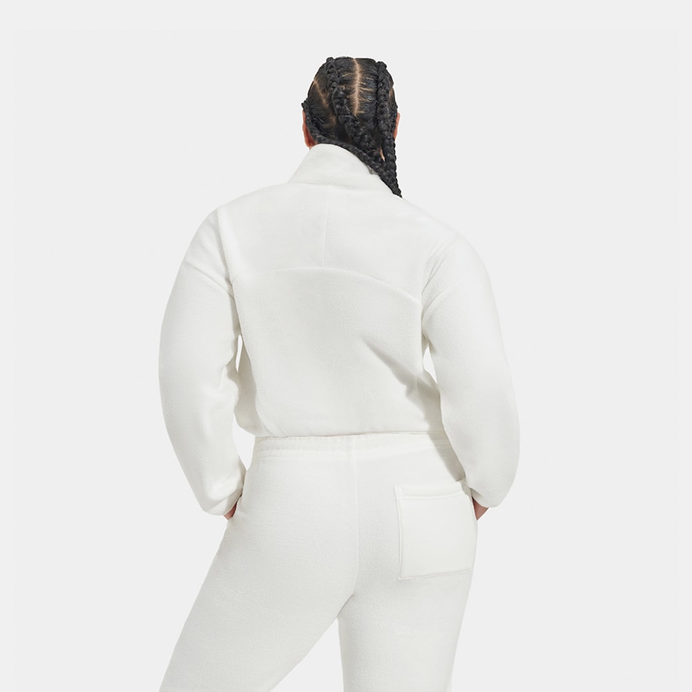 Blusa UGG Cassady Micro UGGfluff Halfzip Off White
