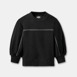 Blusa UGG Classic Puff Sleeve Preto