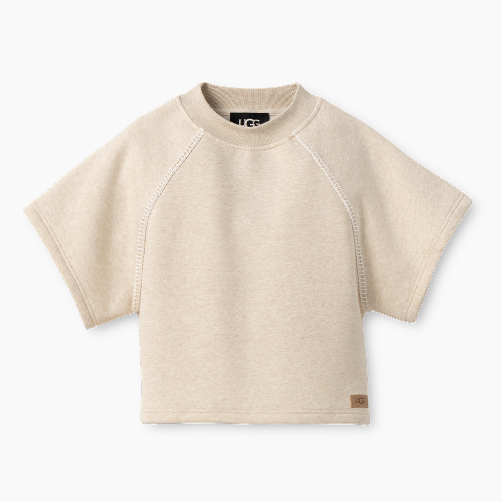 Blusa UGG Classic Short Sleeve Crewneck Off White