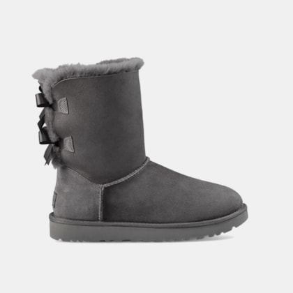 Bota UGG Bailey Bow II Cinza Escuro