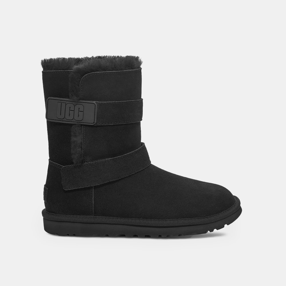 Bota UGG Bailey Graphic Logo Strap Preto