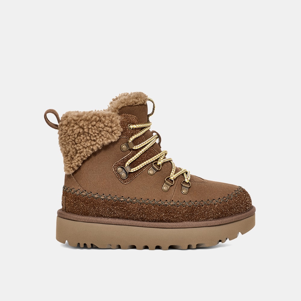 Bota UGG Classic Alpine Lace-Up Marrom