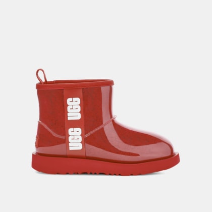 Bota Ugg Classic Clear Mini Vermelho