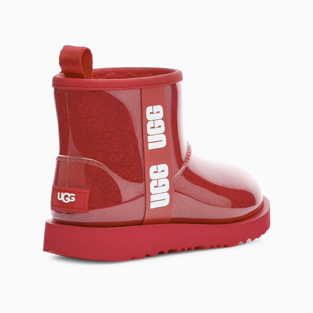 Bota Ugg Classic Clear Mini Vermelho
