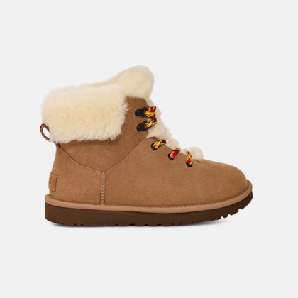 Bota UGG Classic Mini Alpine Lace Caramelo