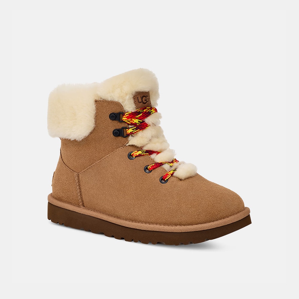 Bota UGG Classic Mini Alpine Lace Caramelo
