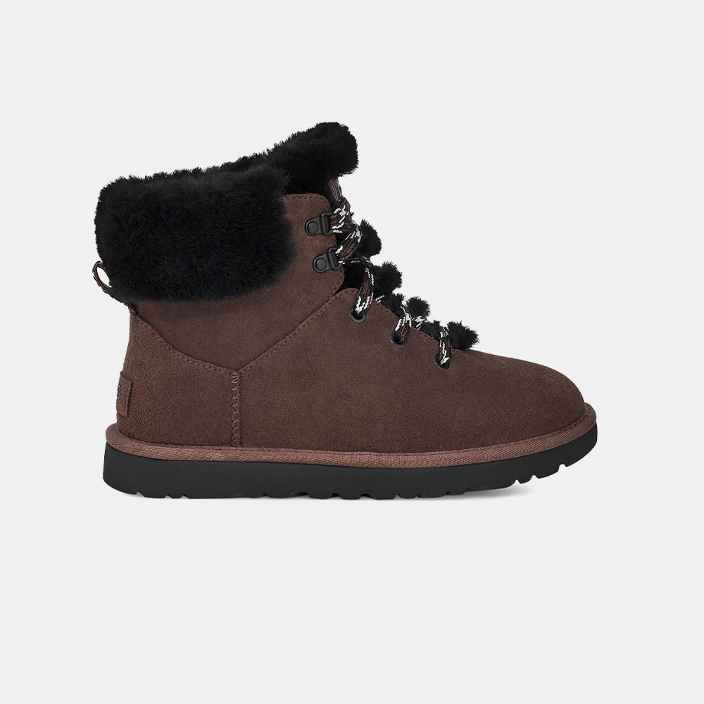 Bota UGG Classic Mini Alpine Lace Marrom