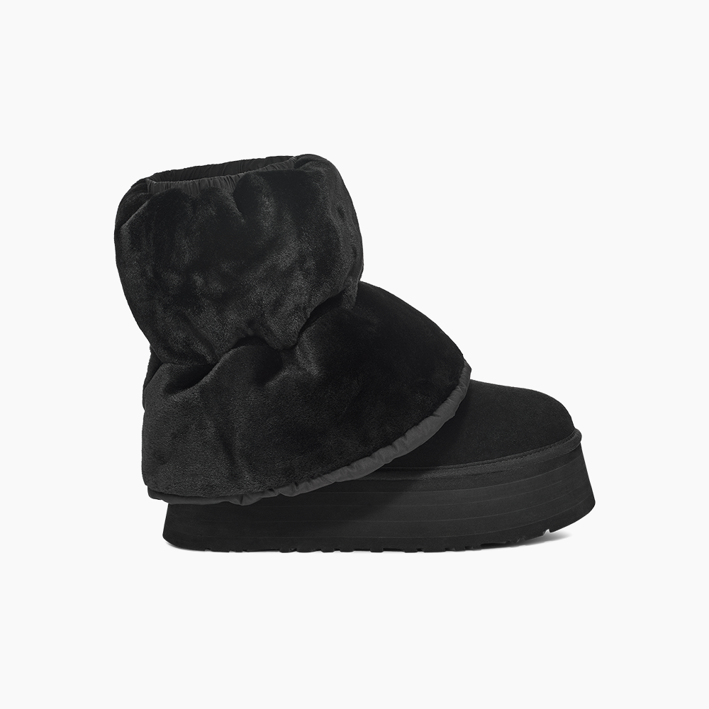 Bota UGG Classic Mini Dipper Puffer Preto
