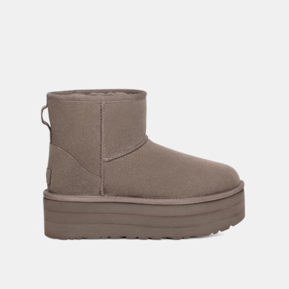 Bota UGG Classic Mini Platform Cinza