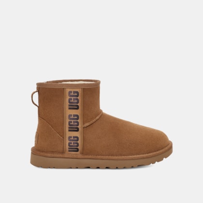 Bota UGG Classic Mini Side Logo II Caramelo