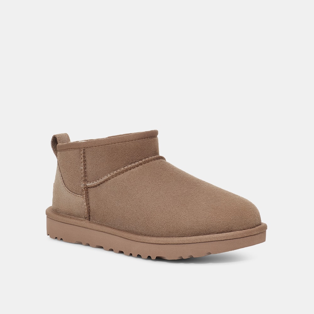 Bota UGG Classic Ultra Mini Marrom Caribou