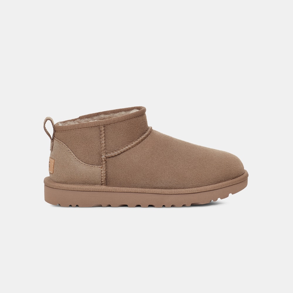 Bota UGG Classic Ultra Mini Marrom Caribou
