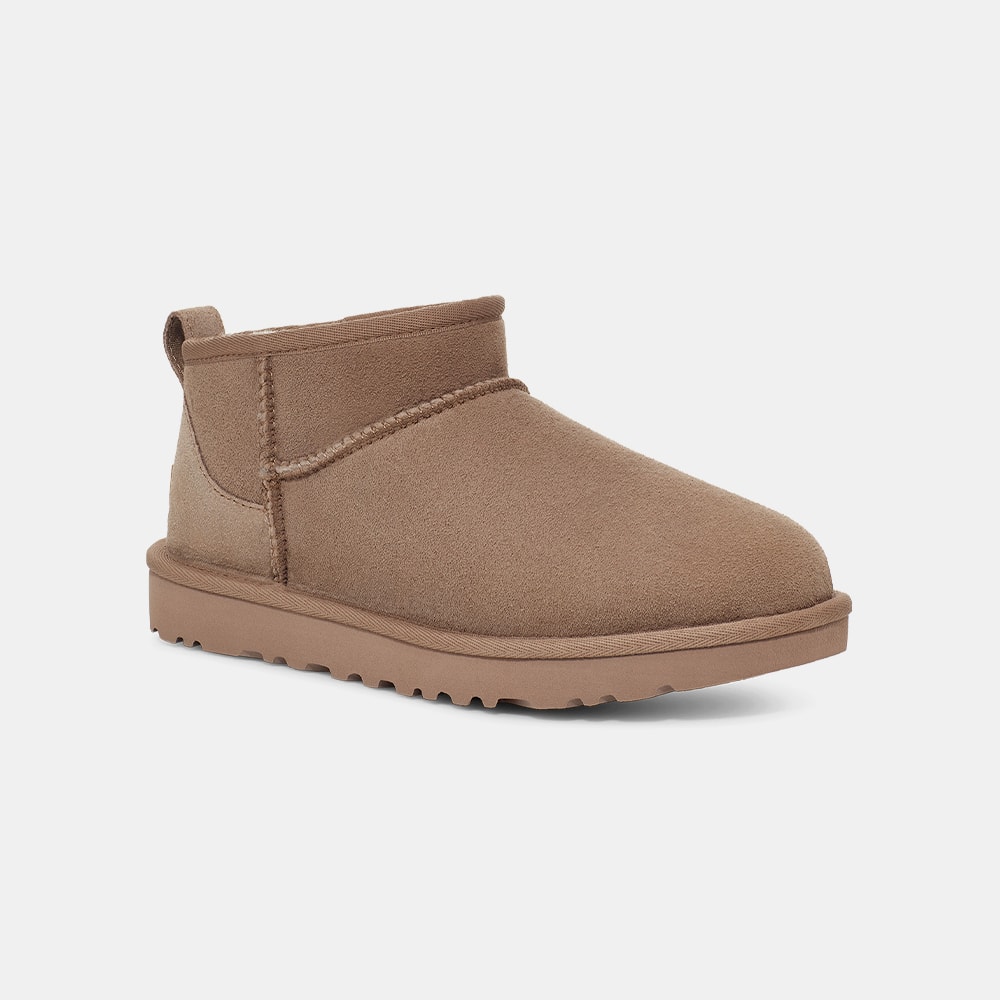 Bota UGG Classic Ultra Mini Marrom Caribou