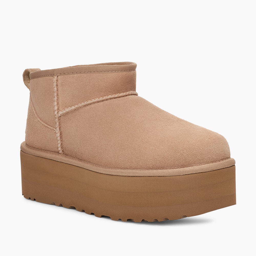 Bota UGG Classic Ultra Mini Platform Bege