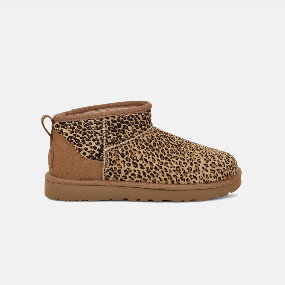 Bota UGG Classic Ultra Mini Speckles Caramelo