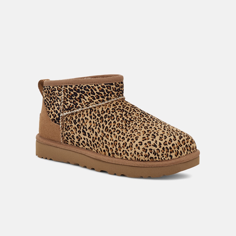 Bota UGG Classic Ultra Mini Speckles Caramelo