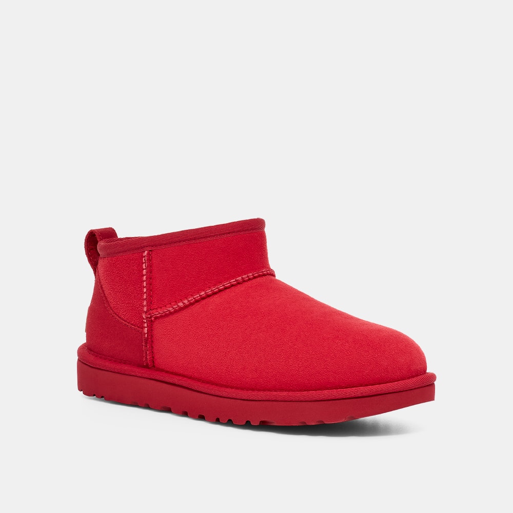 Bota UGG Classic Ultra Mini Vermelho