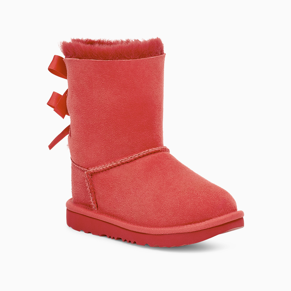 Bota UGG Infantil Bailey Bow II Vermelha