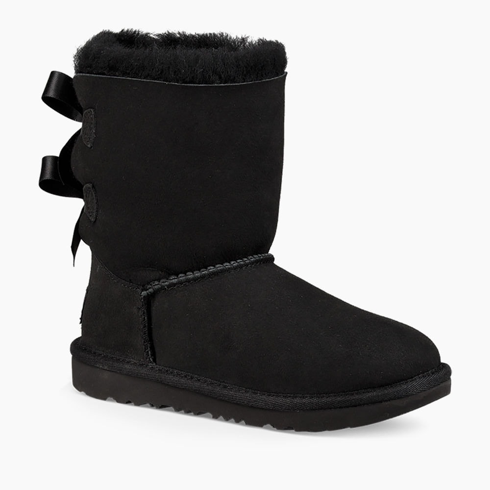 Bota UGG Juvenil Bailey Bow II Preto