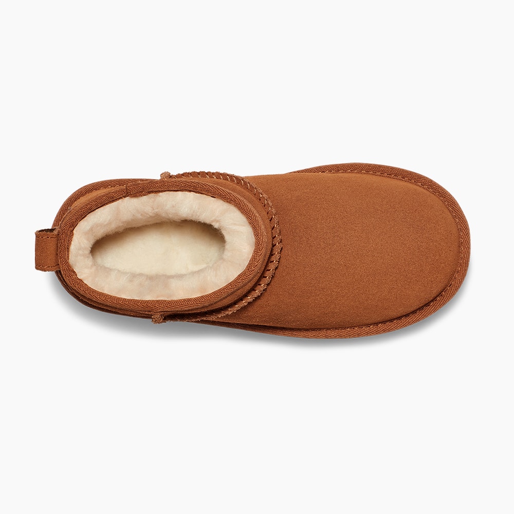 Compre Bota UGG Juvenil Classic Ultra Mini Platform Caramelo com
