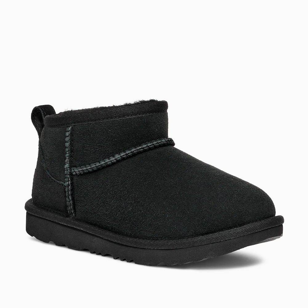 Bota UGG Juvenil Classic Ultra Mini Preto