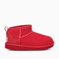 Bota UGG Juvenil Classic Ultra Mini Vermelho
