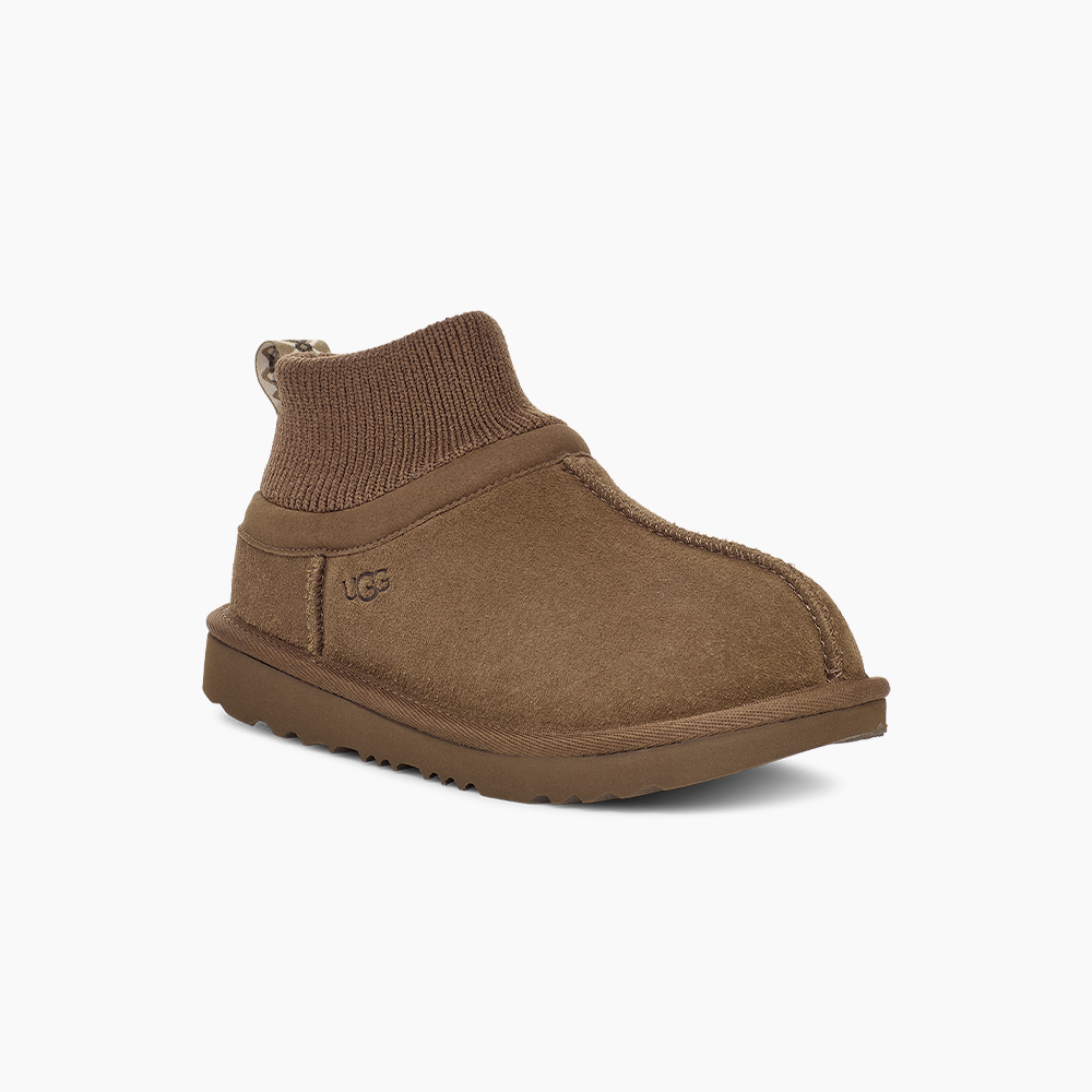 Bota UGG Juvenil Classic Ultra Stretch Cuff Marrom
