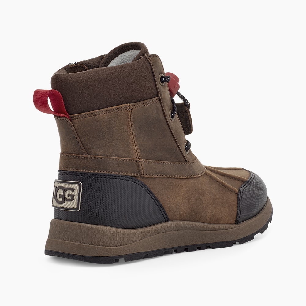 Bota UGG Juvenil Turlock Leather Weather Marrom