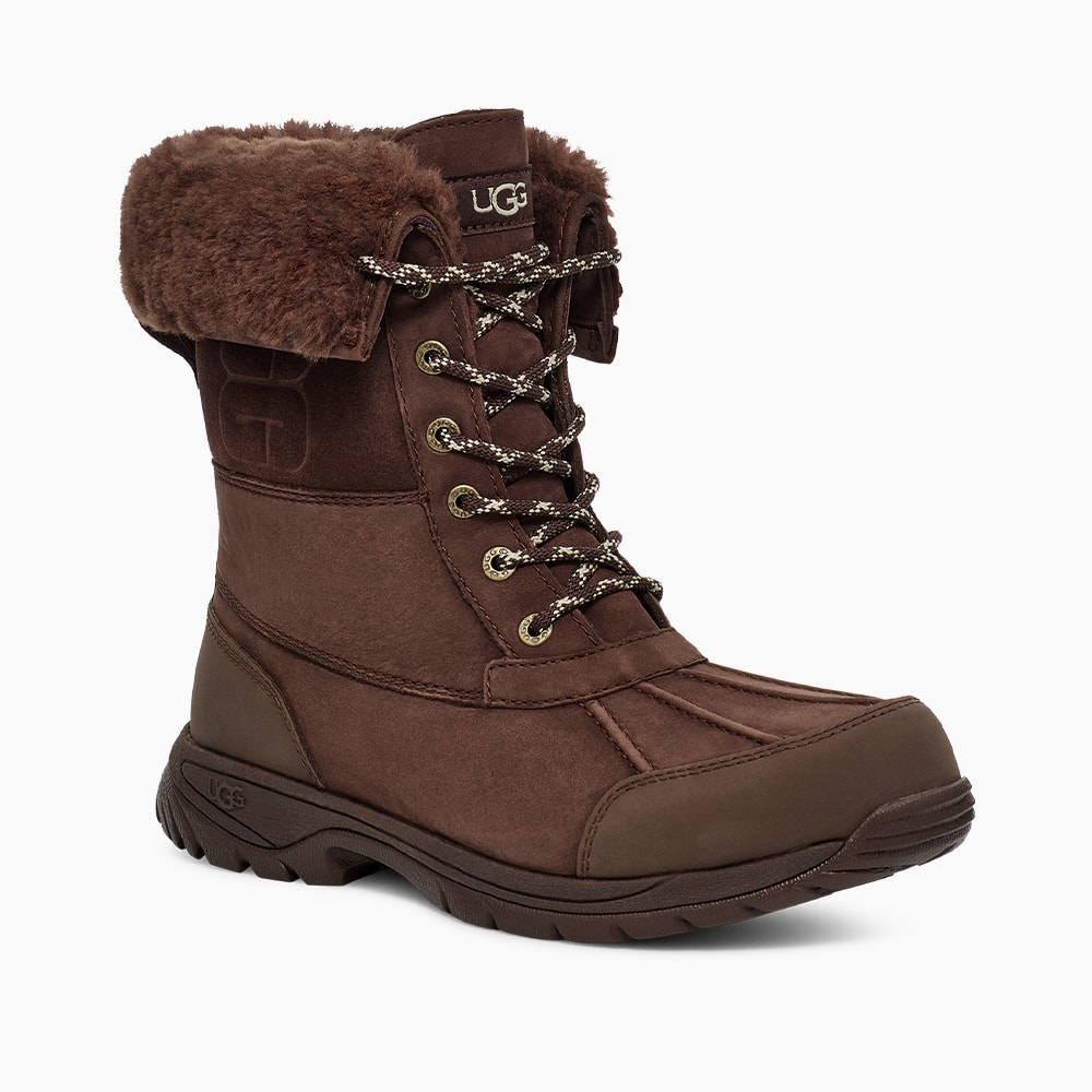 Bota UGG Masculina Butte Logo Marrom