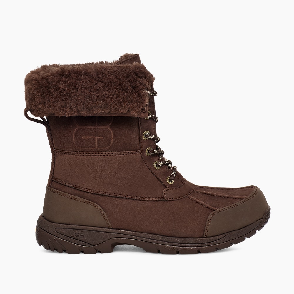Bota UGG Masculina Butte Logo Marrom