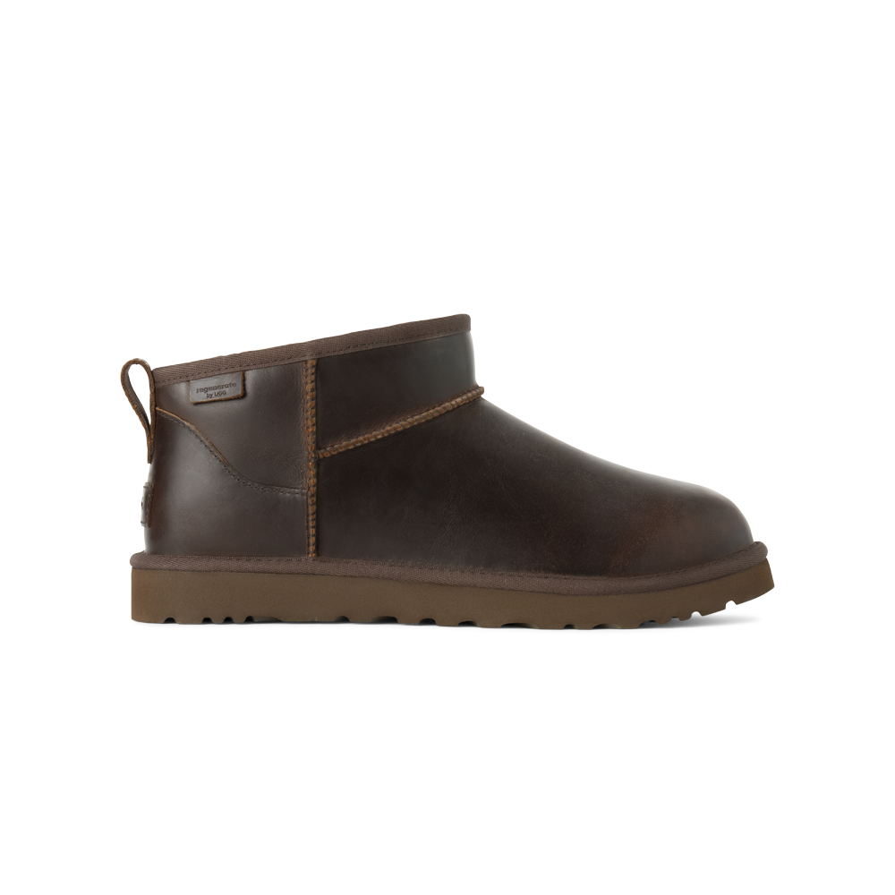 Bota UGG Masculina Classic Ultra Mini LTHR Regen