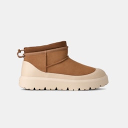 Bota UGG Masculino Classic Ultra Mini Weather Hybrid Caramelo