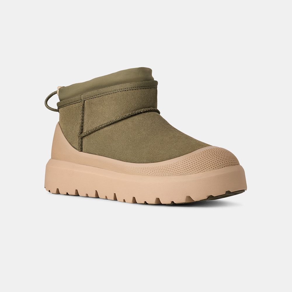 Bota UGG Masculino Classic Ultra Mini Weather Hybrid Verde
