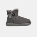 Bota Ugg Mini Bailey Button II Cinza