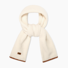 Cachecol UGG UGGfluff Scalloped Branco