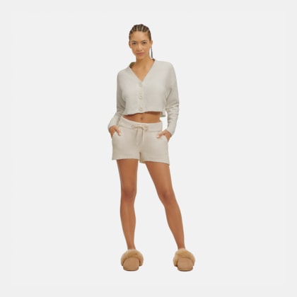 Cardigan UGG Nyomi Cropped Cinza