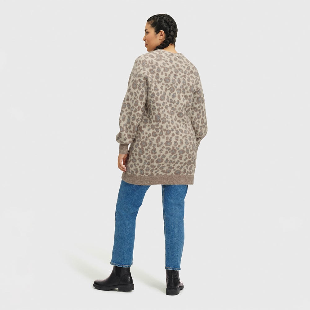 Cardigan UGG Tomara Oversized Animal Print