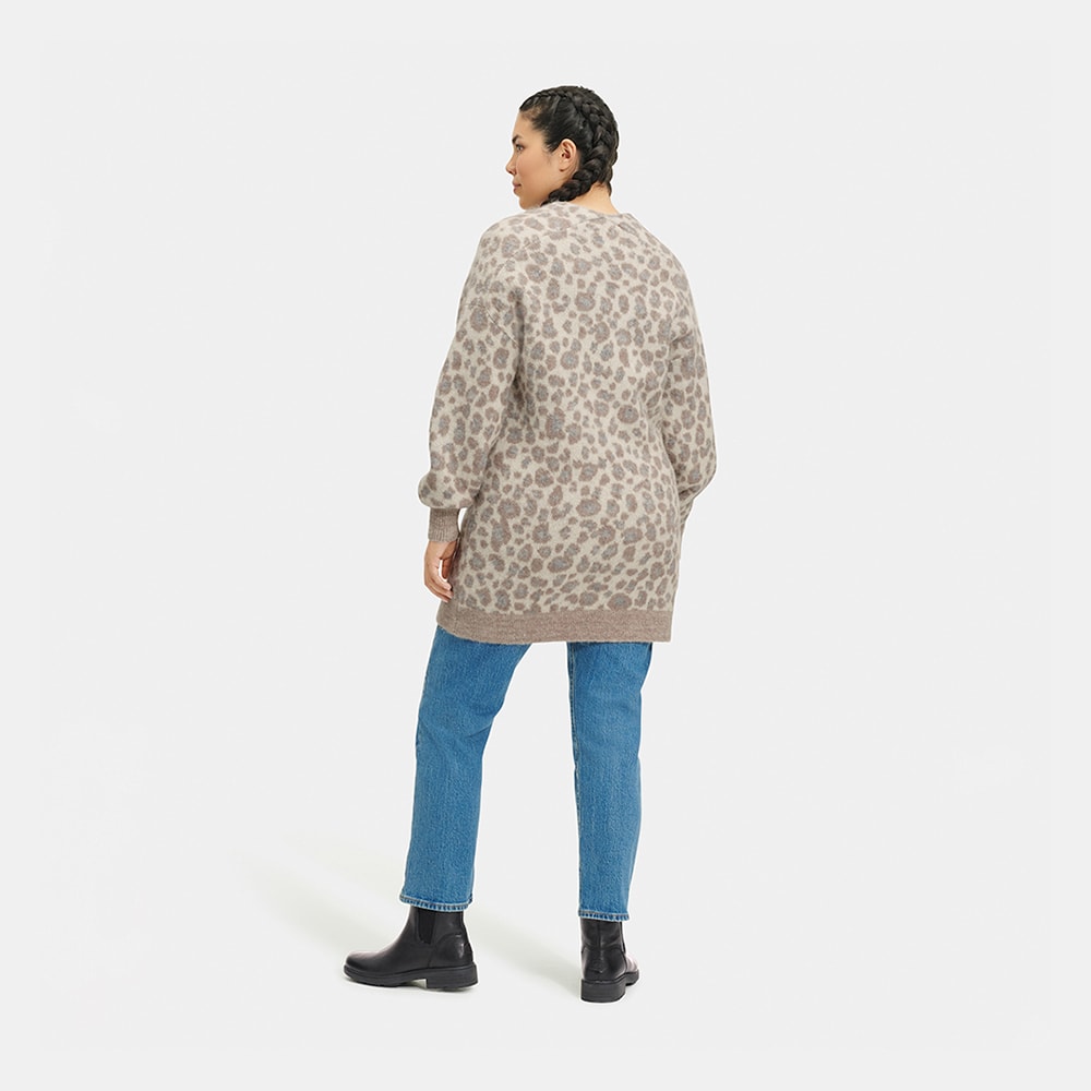 Cardigan UGG Tomara Oversized Animal Print