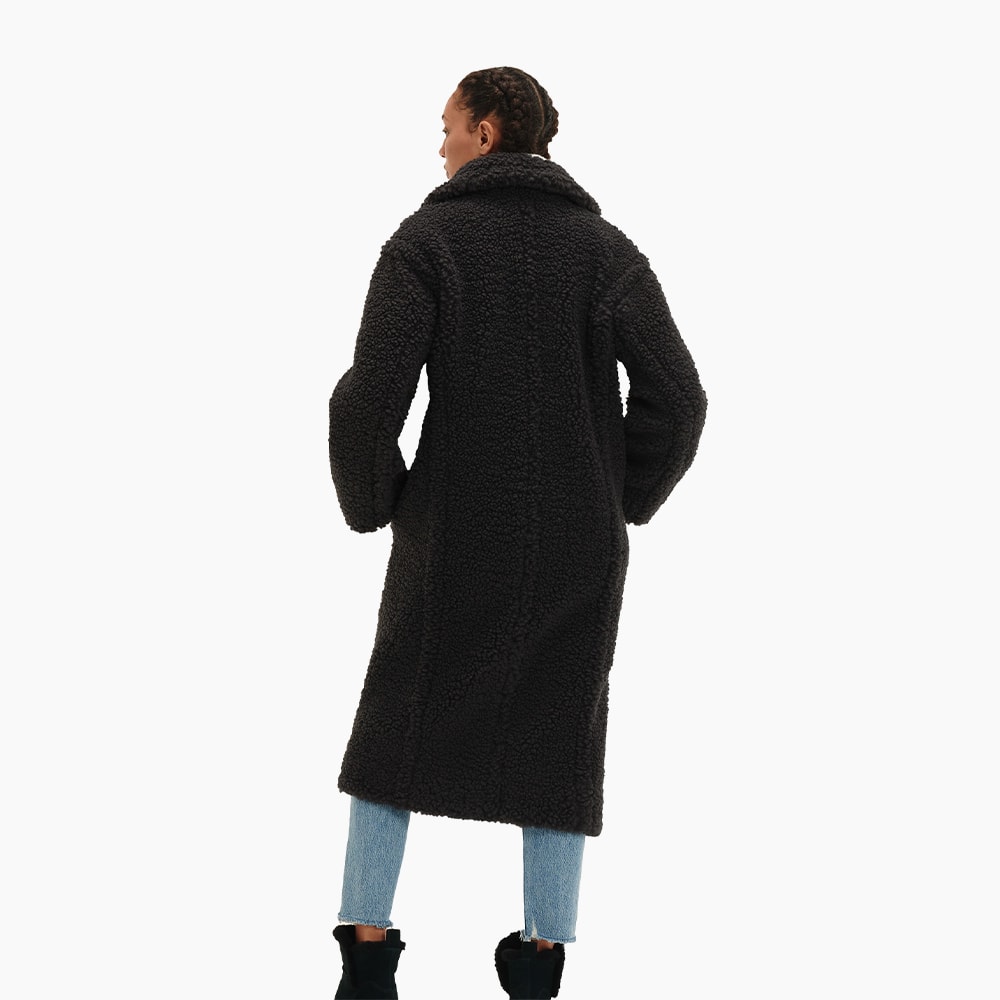 Casaco UGG Gertrude Long Teddy Preto