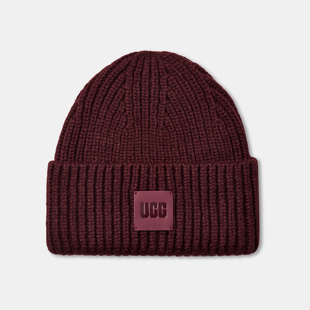 Gorro UGG Chunky Rib Vinho