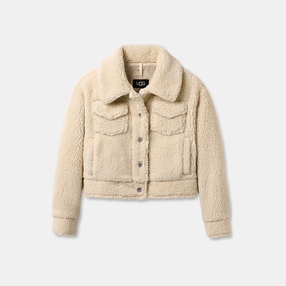 Jaqueta UGG Frankie Short Trucker Off White