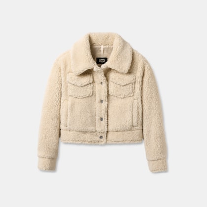 Jaqueta UGG Frankie Short Trucker Off White
