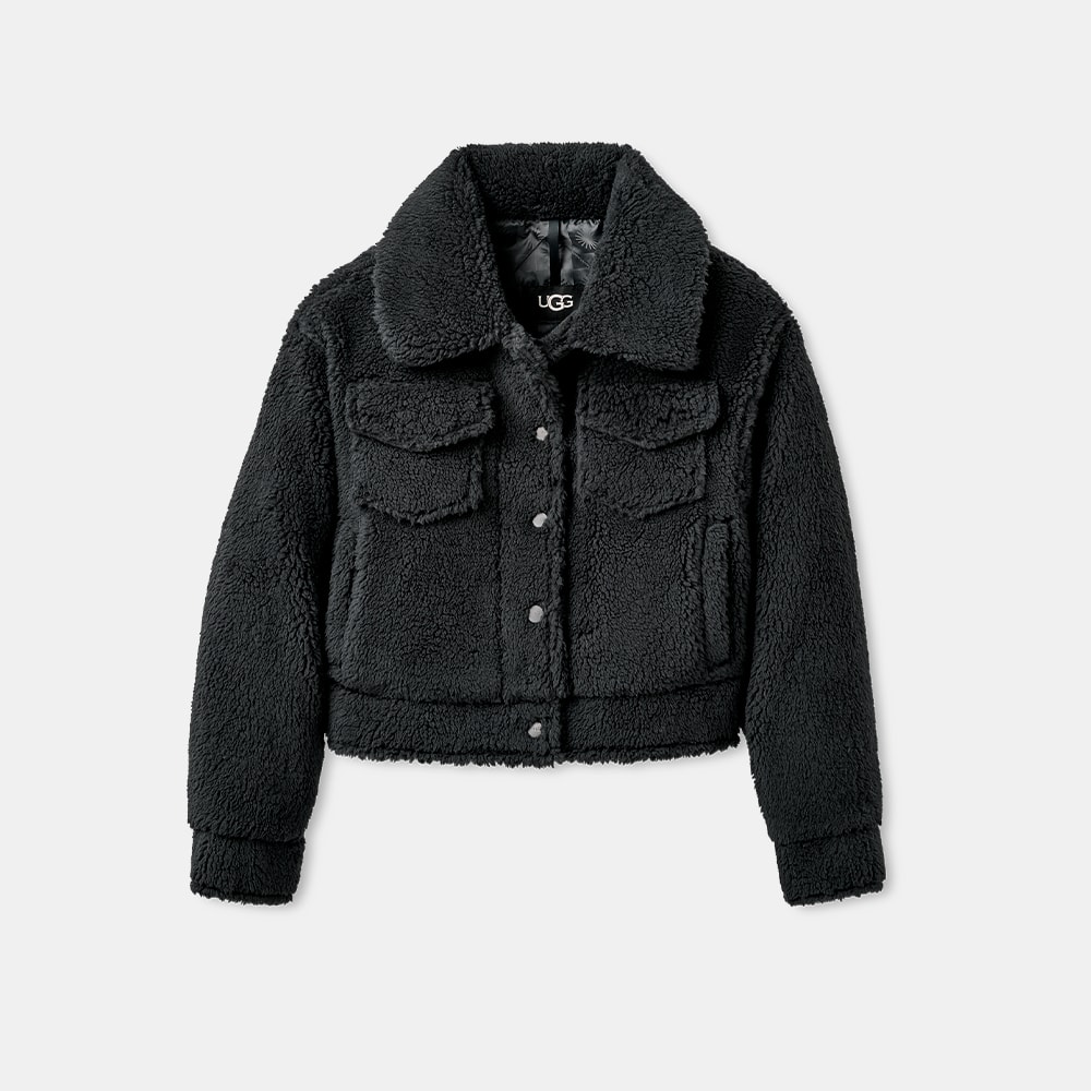 Jaqueta UGG Frankie Short Trucker Preto