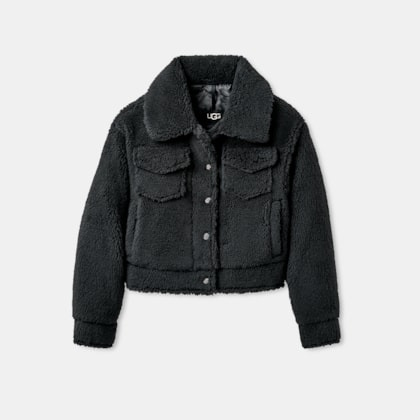 Jaqueta UGG Frankie Short Trucker Preto