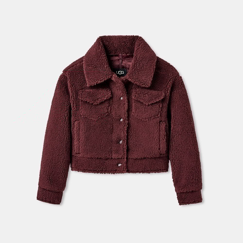 Jaqueta UGG Frankie Short Trucker Vinho