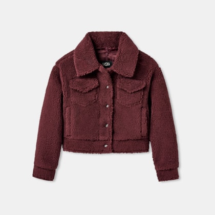 Jaqueta UGG Frankie Short Trucker Vinho