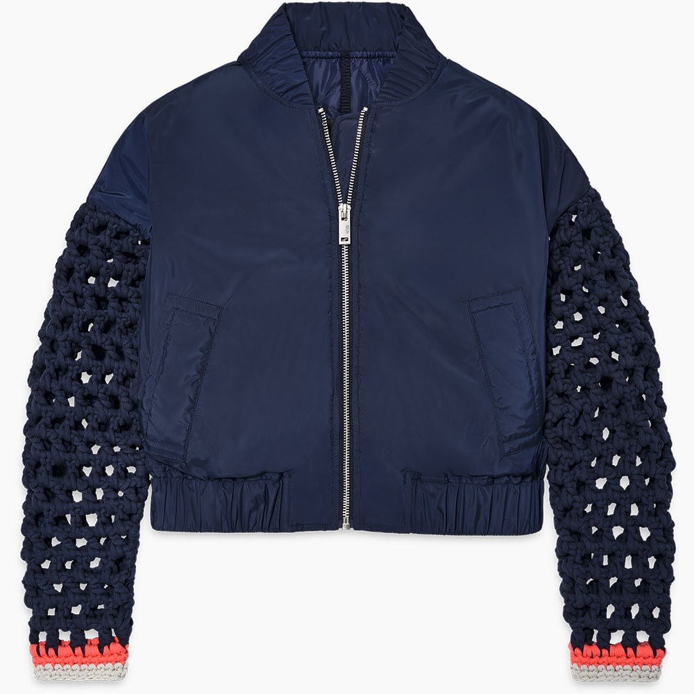 Jaqueta UGG Georgina Maxi Crochet Azul