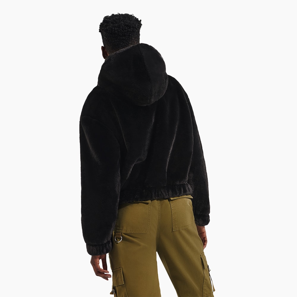 Jaqueta UGG Mandy Faux Fur Hoodie Preto