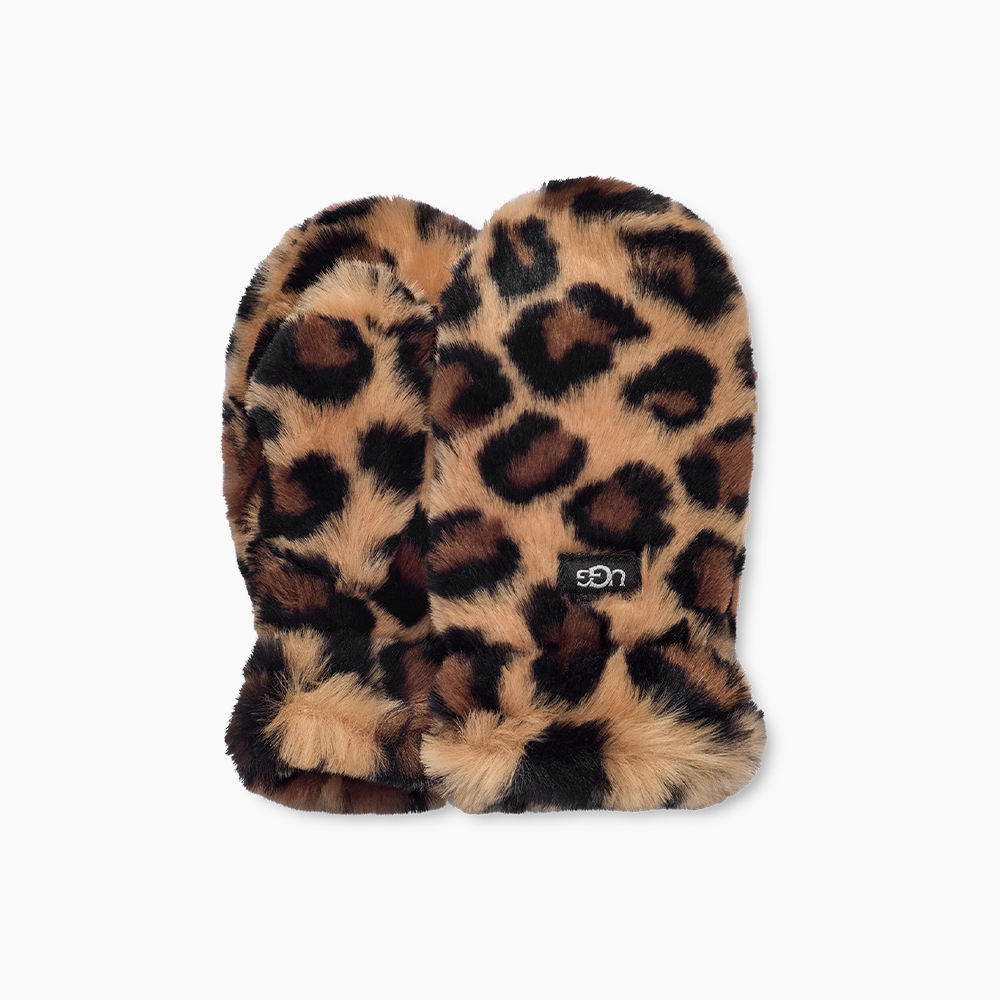 K FAUX FUR MITTEN