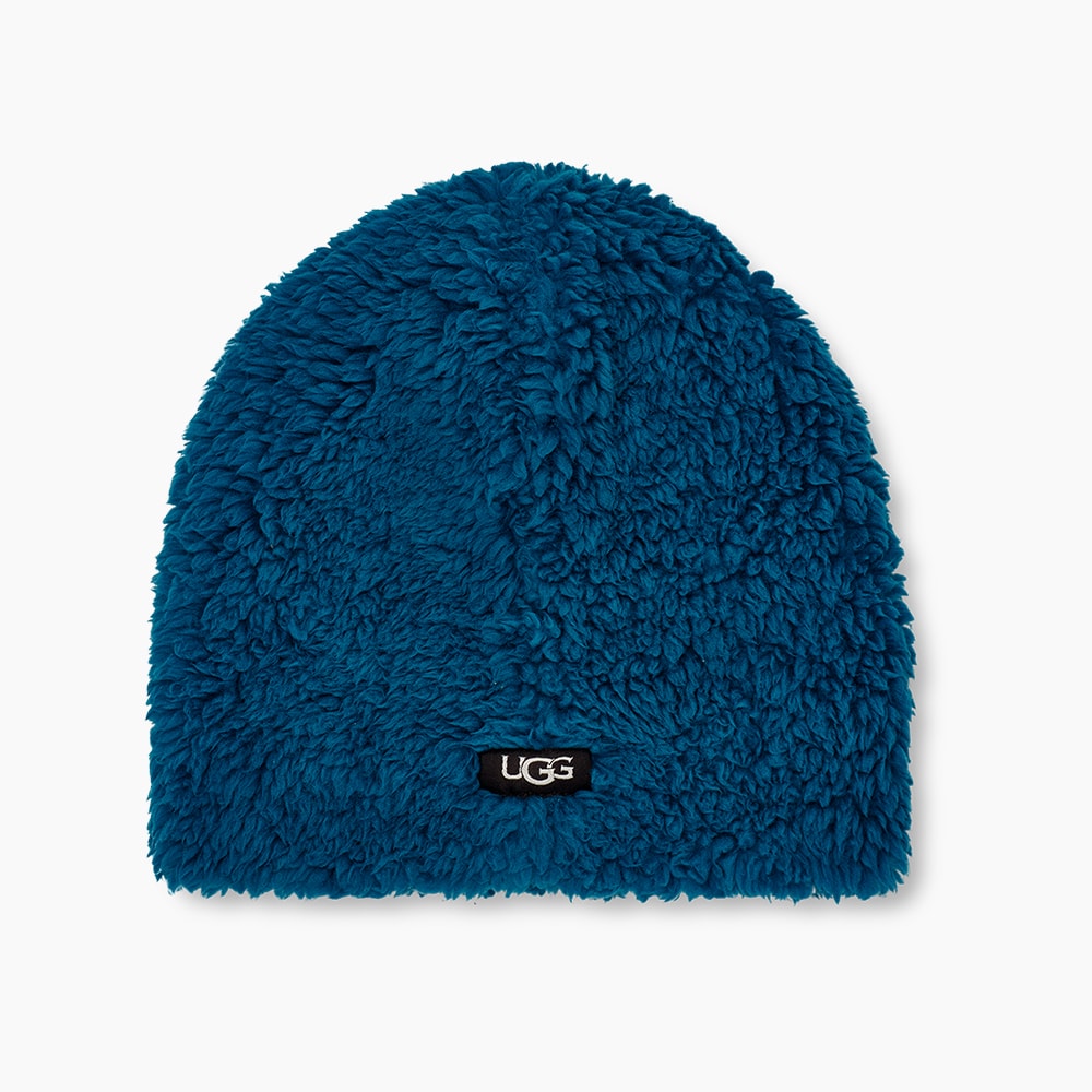Kit UGG Infantil com Cachecol e Gorro Azul